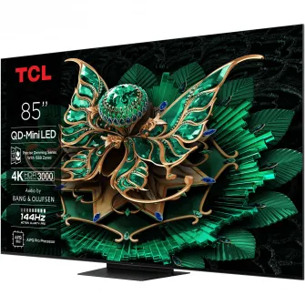Televizor TCL MiniLed 85C7K, 214 cm, Smart Google TV, 4K Ultra HD, 100Hz, Clasa D (Model 2025)
