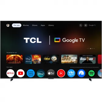 Televizor TCL MiniLed 98C6K, 248 cm, Smart Google TV, 4K Ultra HD, 100Hz, Clasa E (Model 2025)