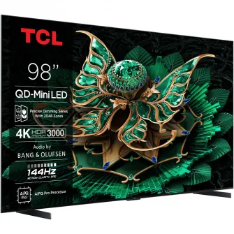 Televizor TCL MiniLed 98C7K, 248 cm, Smart Google TV, 4K Ultra HD, 100Hz, Clasa E (Model 2025)