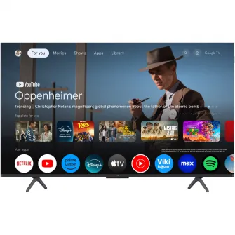 Televizor TCL QD-MiniLed 50C6K, 126 cm, Smart Google TV, 4K Ultra HD, 100Hz, Clasa E (Model 2025)