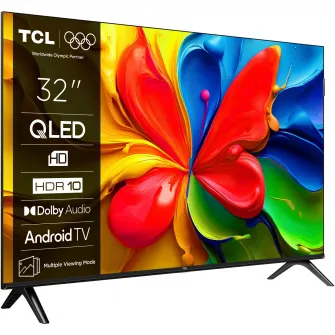 Televizor TCL QLED 32S4K, 80 cm, Smart Android TV, HD Ready, Clasa F (Model 2025)