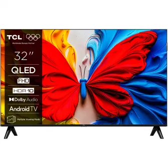 Televizor TCL QLED 32S5K, 80 cm, Smart Android TV, Full HD, Clasa F (Model 2025)