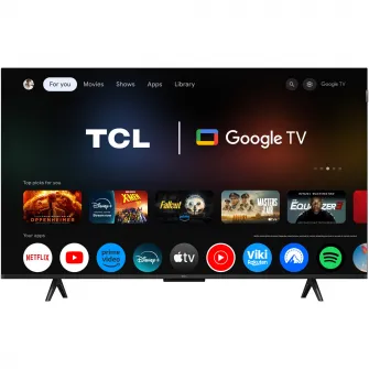 Televizor TCL QLED 43P7K, 108 cm, Smart Google TV, 4K Ultra HD, Clasa F (Model 2025)