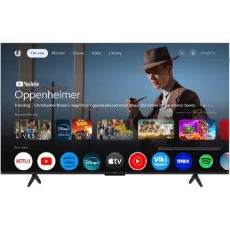 Televizor TCL QLED 55P7K, 139 cm, Smart Google TV, 4K Ultra HD, Clasa F (Model 2025)