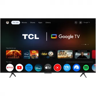 Televizor TCL QLED 65P8K, 164 cm, Smart Google TV, 4K Ultra HD, 100Hz, Clasa F (Model 2025)