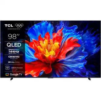 Televizor TCL QLED 98P8K, 248 cm, Smart Google TV, 4K Ultra HD, 100Hz, Clasa (Model 2025)