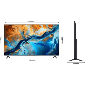 Televizor Xiaomi Mini LED S Mini, 189 cm, Smart Google TV, 4K Ultra HD, Clasa G