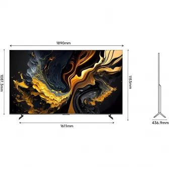 Televizor Xiaomi QLED Max, 214 cm, Smart Google TV, 4K Ultra HD, Clasa G