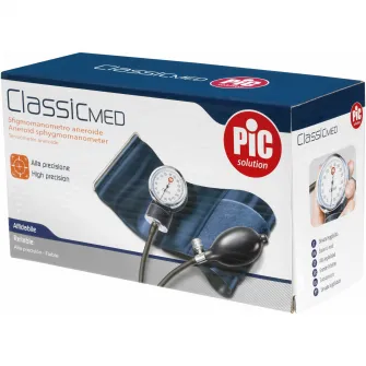 Tensiometru aneroid CLASSIC Med Pic Solution, Precizie la masurare : +/- 3 mmHg, Interval de masurare : 0-300 mmHg, Albastru