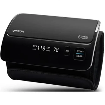 Tensiometru de brat Omron EVOLV, All -In-One, Bluetooth, Oled Display, 22-42cm, App, Negru, HEM-7600T-E