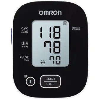 Tensiometru electronic de brat Omron M300 Intelli IT, Bluetooth, 0-299mmHg, 40-180 bp, Alb