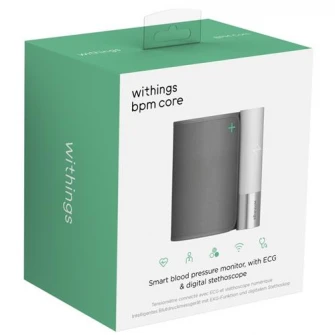 Tensiometru Withings BMP Core w Wifi sync, Led screen, ECG sensor, Digital stethoscope