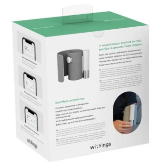Tensiometru Withings BMP Core w Wifi sync, Led screen, ECG sensor, Digital stethoscope