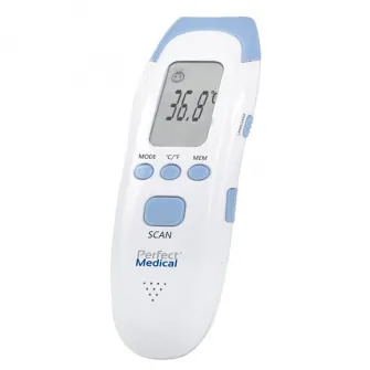 Termometru cu infrarosu non-contact 3in1 cu 40.000 masuratori, 32 memorii, Perfect Medical