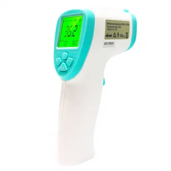 Termometru cu infrarosu non-contat de mare precizie Perfect Medical , temperatura corpului, Distanta de masurare max 15cm, Avizat medical