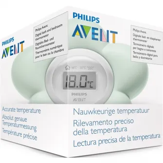 Termometru digital Philips Avent SCH480/00, rezistent la apa, display digital, 0-12 luni