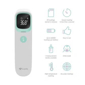 Termometru/febrimetru fara contact TrueLife Care Q9