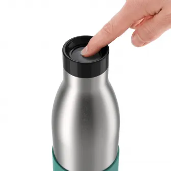 Termos Tefal BluDrop, capacitate 0.7 L, 100% sigur impotriva scurgerilor, verde