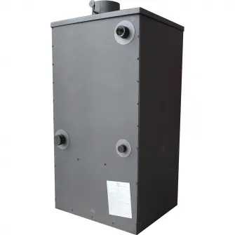 Termosemineu pe lemne, brichete si carbune Fornello B2E, 14 kW, 46x45x91 cm