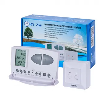 Termostat electronic programabil Conter CT7W, fara fir