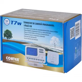 Termostat electronic programabil fara fir Conter T7W