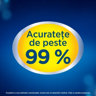 Test de sarcina Clearblue Detectare rapida, Rezultat rapid, incepand de la 1 minut, 1 test