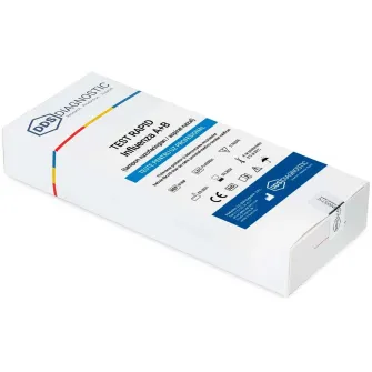 Test Gripa A+B nazofaringian, DDS Diagnostic, uz profesional, 2 teste/kit