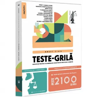 Teste-grila, minispete pentru examenele de admitere in profesiile juridice. Drept civil, ed. a XI-a, Florin Motiu