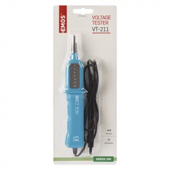 Tester de tensiune Emos VT-211, indicator LED, indicatie de polaritate, DC/AC 6-400V