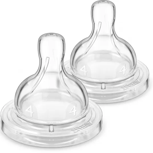 Tetina Anti-colici Philips Avent SCY764/02, +6 luni, debit 4, fara BPA, 2 bucati