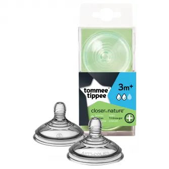 Tetina Tommee Tippee Anticolici cu Flux Mediu, 2 buc
