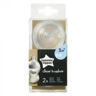 Tetina Tommee Tippee cu Flux Mediu, 2 buc
