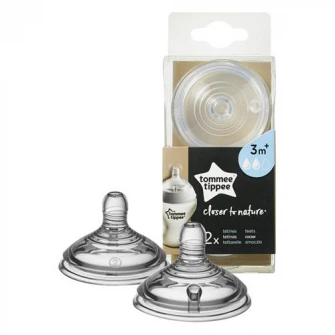 Tetina Tommee Tippee cu Flux Mediu, 2 buc