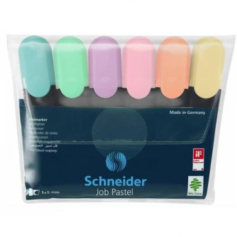 Textmarker Schneider Job Pastel 6/set