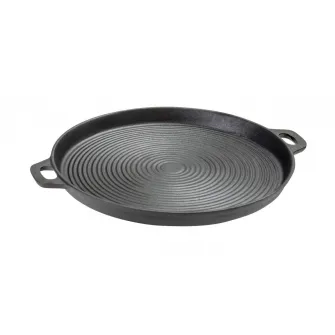 Tigaie fonta cu 2 manere Grill Chef, diametru 33 cm