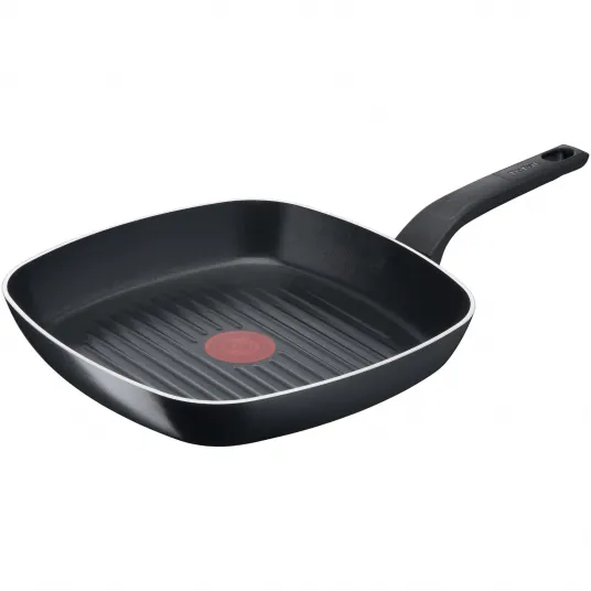 Tigaie grill Tefal Simply Clean, Thermo-Signal, invelis antiaderent din titan, 26X26 cm