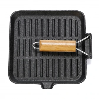 Tigaie grill Vanora Home, fonta, 23 x 2 cm