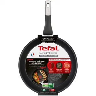 Tigaie Tefal Unlimited, Thermo-Signal, Thermo-Fusion, invelis antiaderent din titan, 26 cm