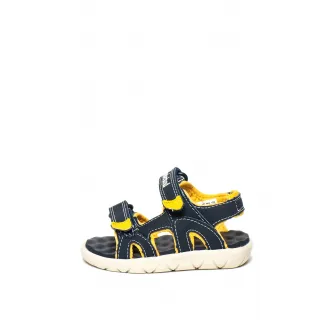 Timberland, Sandale velcro Perkins Row, Bleumarin/Galben, 22 EU