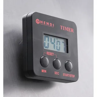 Timer digital bucatarie Hendi, cu clip magnetic, plastic ABS, 6,7x6,7 cm