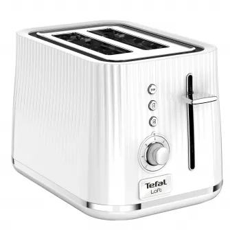 Toaster TEFAL Loft TT761138, 7 niveluri de rumenire, 3 functii dedicate, iluminare LED, tava firmituri, alb