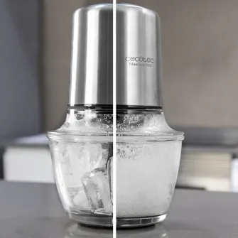 Tocator Cecotec TitanGlass 1000, 400W, 1 l, Vas sticla, Viteza reglabila, Argintiu