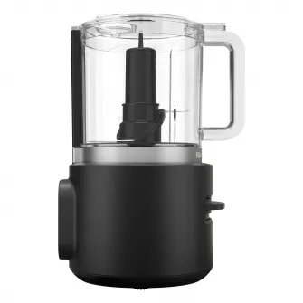 Tocator fara fir KitchenAid 5KFCR500BM, fara baterie inclusa, 1,18L, autonomie 25 minute, lama multifunctionala din inox, Negru mat