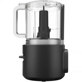 Tocator fara fir KitchenAid 5KFCR500BM, fara baterie inclusa, 1,18L, autonomie 25 minute, lama multifunctionala din inox, Negru mat