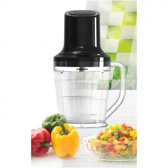 Tocator Heinner HMC-3B500BK , 500w, capacitate bol tocare 1.5l, accesorii 3 cutite inox, 2 viteze, Negru