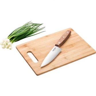 Tocator Lamart Bamboo + cutit, 30 x 22 cm / 15 cm