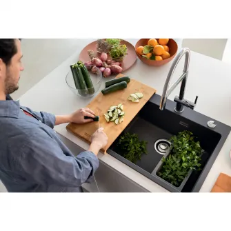 Tocator resturi vegetale Franke Slim 75 EU, componente tocare Inox, Protectie Antimicrobiana Bio-Shield, Putere (HP) 3/4