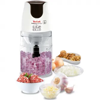 Tocator Tefal Moulinette MB450B38, 500W, 4 lame, 0.5L, accesoriu pentru sosuri, Alb