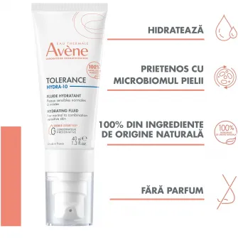 Tolerance Hydra-10 Fluid hidratant, 40 ml