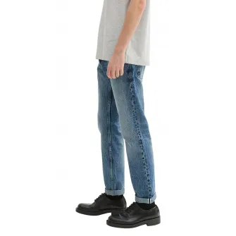 Tom Tailor, Blugi drepti decolorati Aedan, Albastru pastel, W30-L32